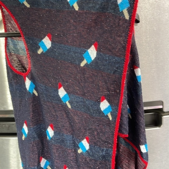 Xhilaration women’s small open cardigan, red white, and blue sweater popsicle. - Picture 3 of 6